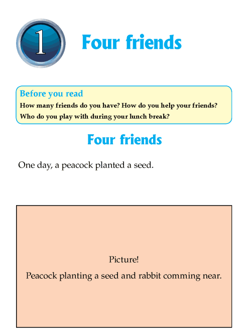 Literature Grade 1Fables and folktales Four friends