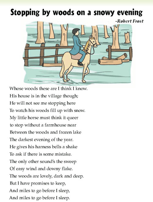 Literature Grade 5 Poetry Stopping by woods on a snowy evening