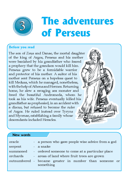 Literature Grade 6 Myths and Legends The adventures of Perseus