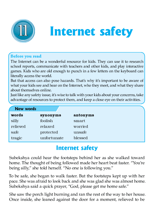 Literature Grade 6 Non-fiction Internet safety